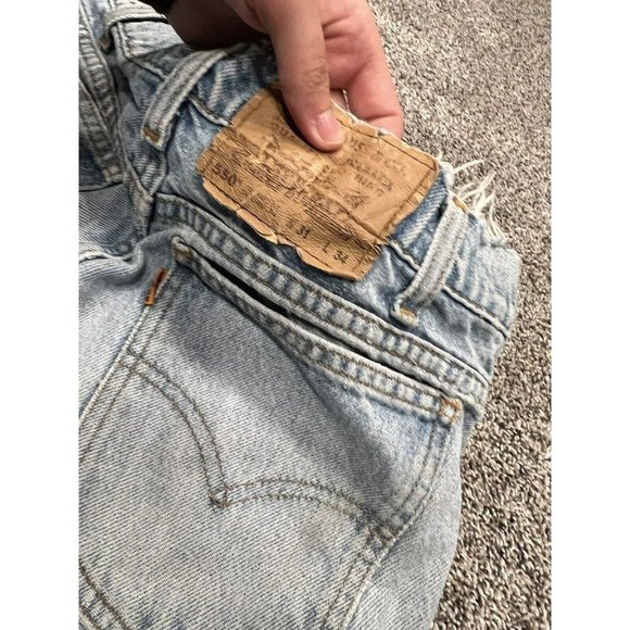Vintage Levi’s Cut Off Denim Jeans Size 31 Distressed - Picture 4 of 5